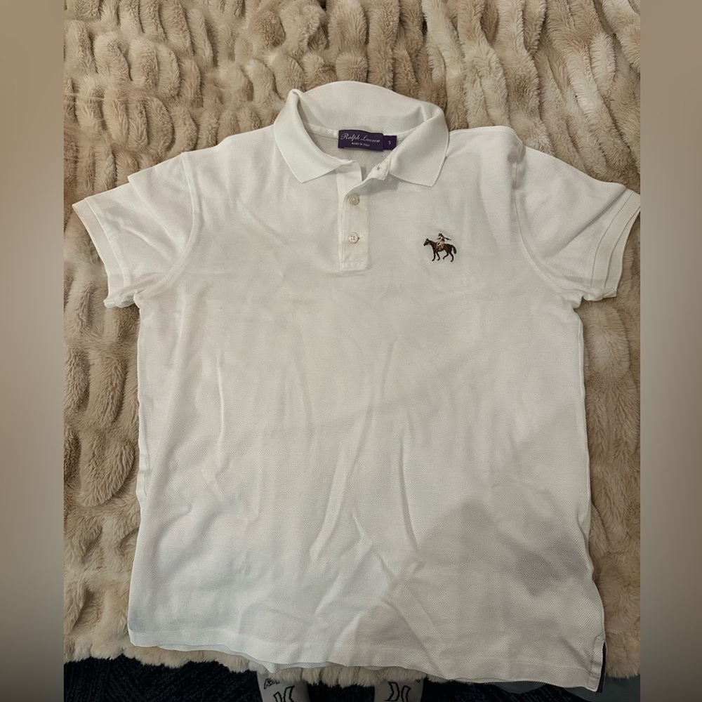 Ralph Lauren Purple Label Men’s White Polo Small Made in Italy